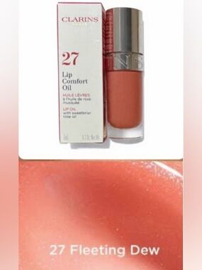 CLARINS Lip Comfort Oil FLEETING DEW - Limited Edition - New In Box